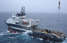 Anchor supply vessel